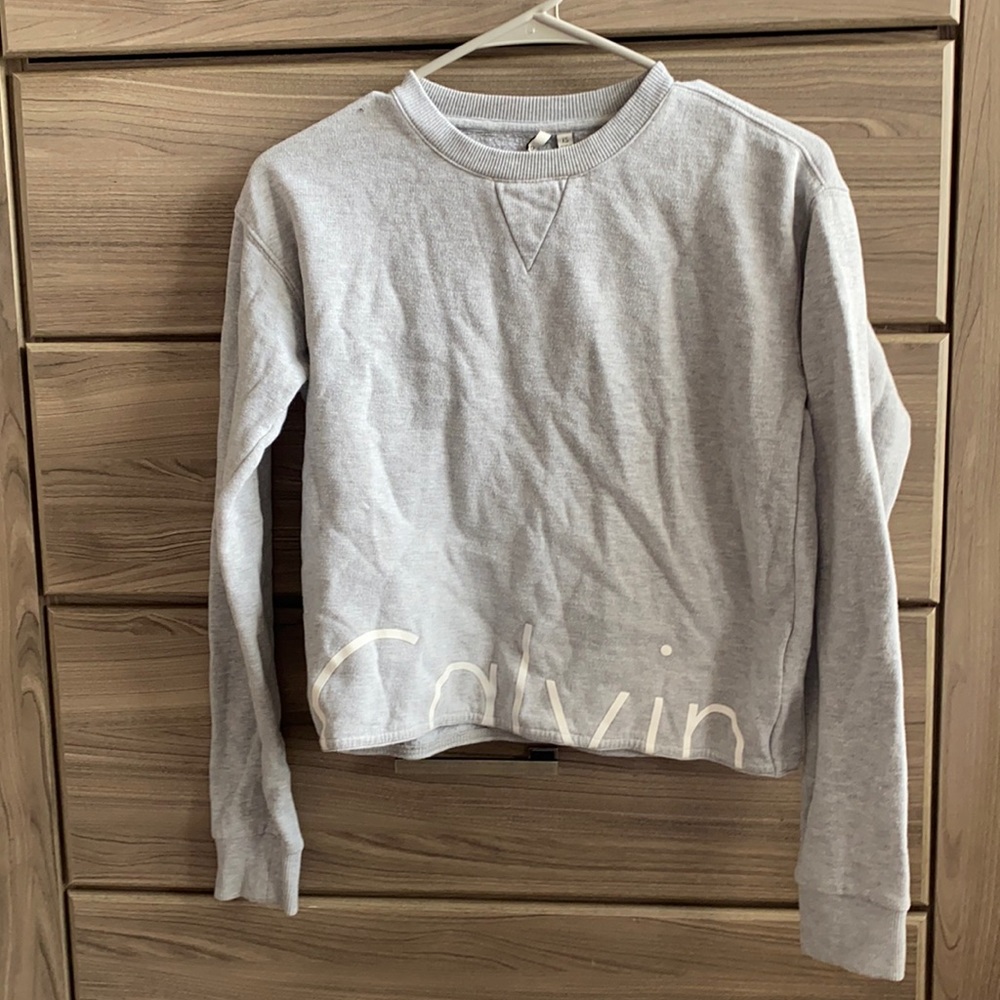 Calvin Klein Long Sleeve Crop Sweater